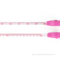 Colorful 1.5m mini retractable garment measuring tape pink with Your Logo